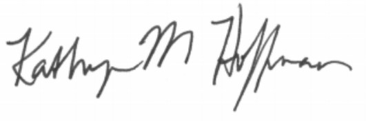 kathryn hoffman's signature