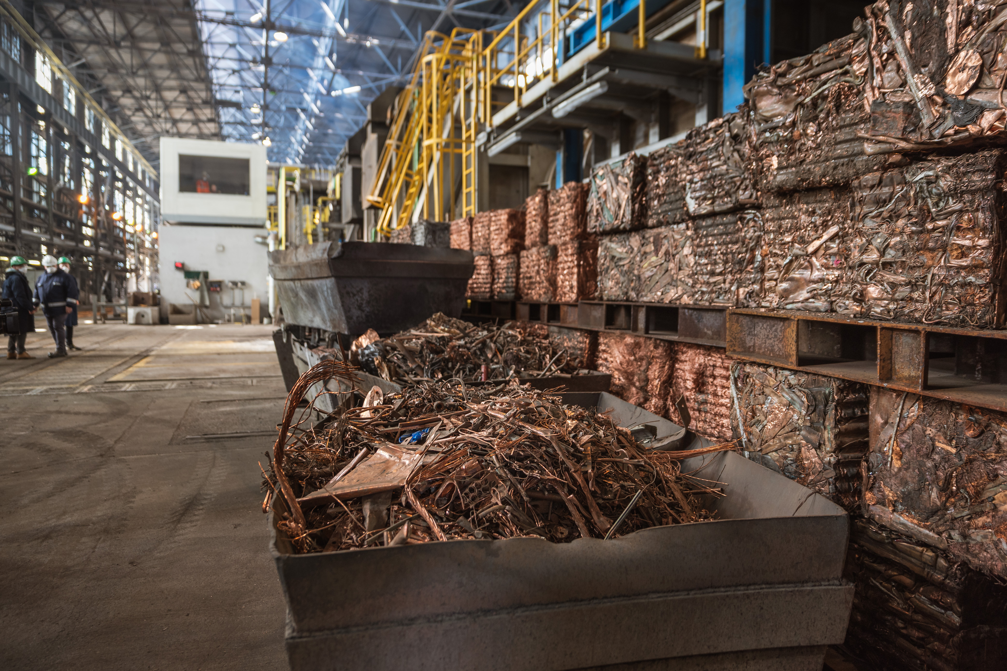 Copper at smelter