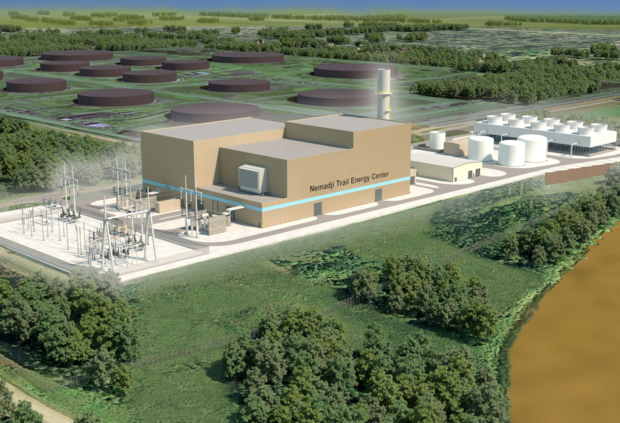 Rendering of the Nemadji Trail Energy Center facility. Source: Minnesota Power