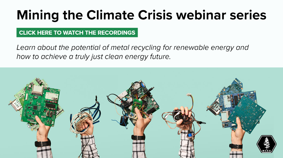 Mining the Climate Crisis webinar series - November 2022 - January 2023