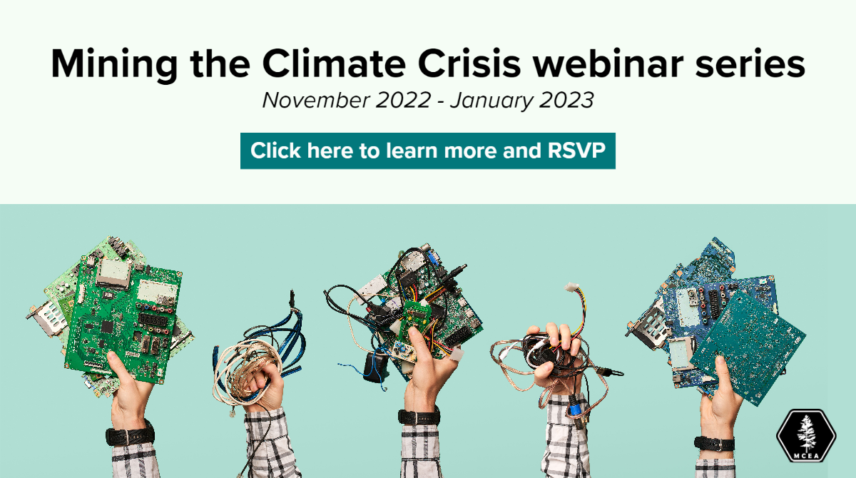 Mining the Climate Crisis webinar series - November 2022 - January 2023