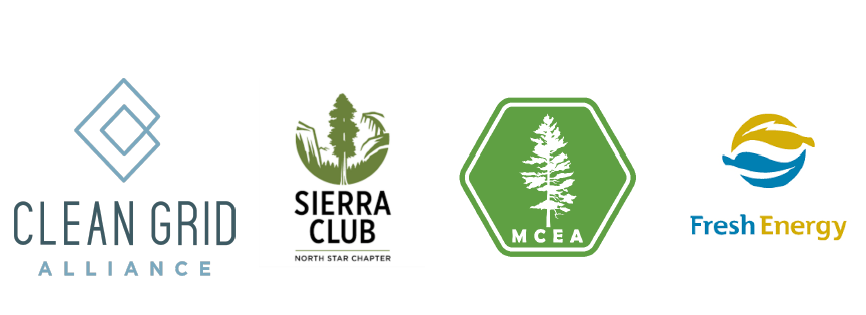 Clean Grid Alliance, Fresh Energy, MCEA, Sierra Club logod