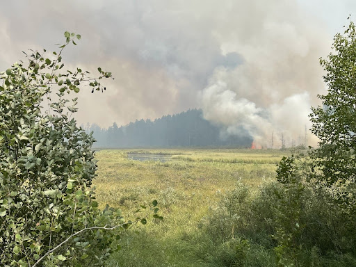 Image: Superior National Forest image of Greenwood Fire, August 20, 2021
