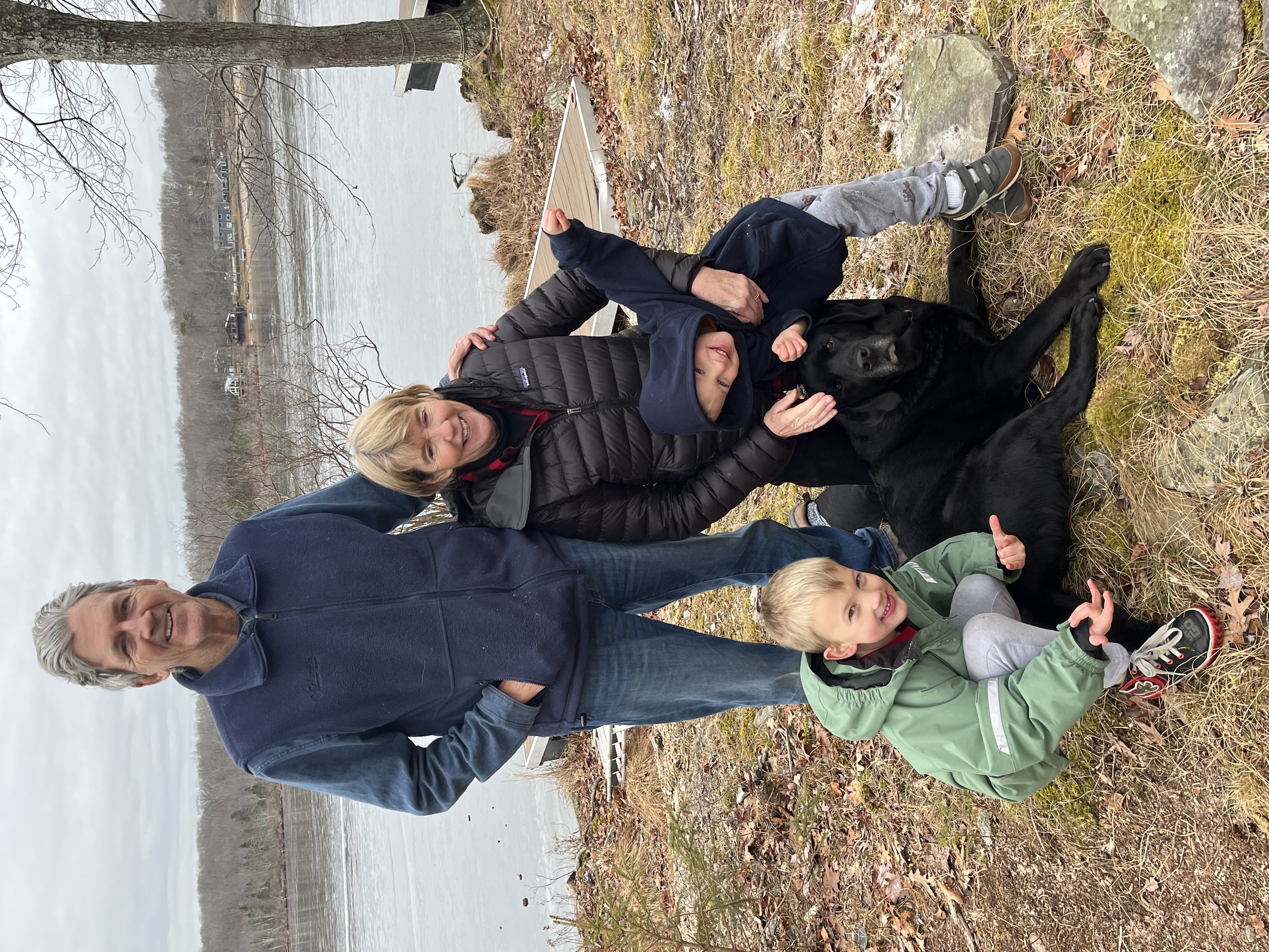 Ron and Nancy Sternal with their grandchildren