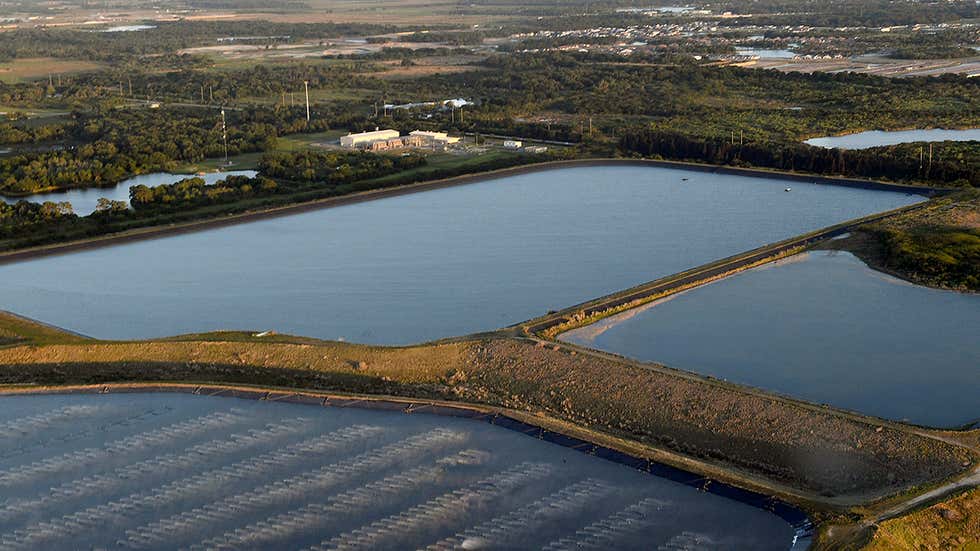 Photo of Piney Point dam