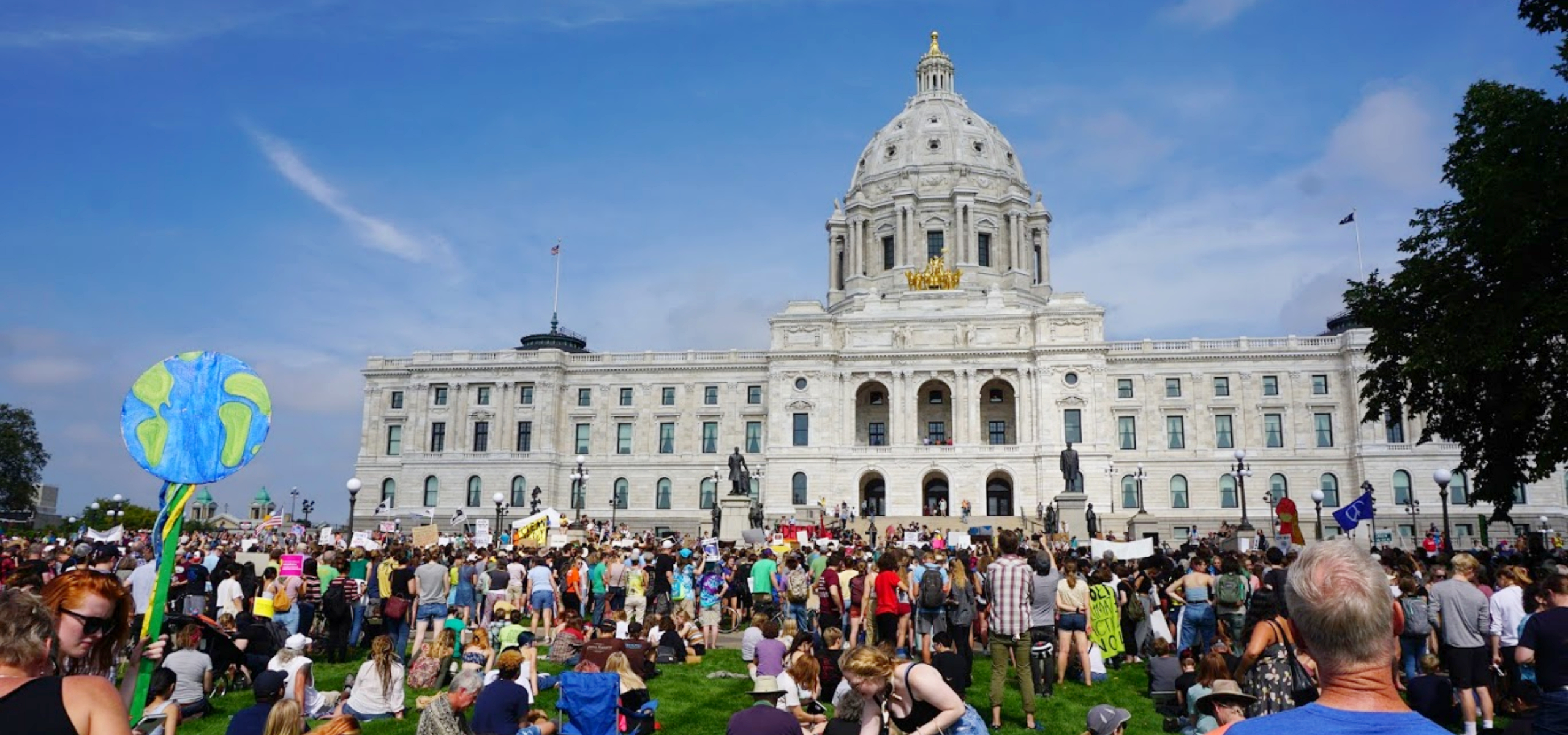 Climate march at the Minnesota Capitol, St. Paul, 2019