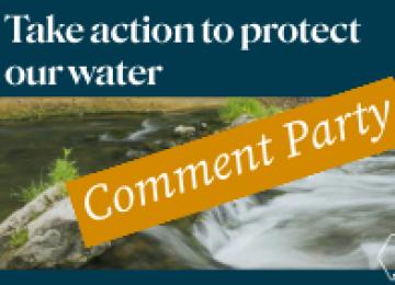 comment party with water rushing