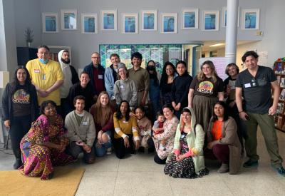 group of organizers together at a meeting