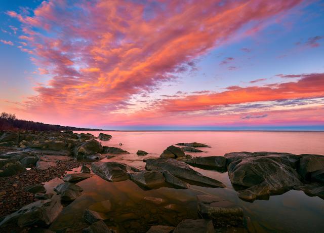 lake superior sunset