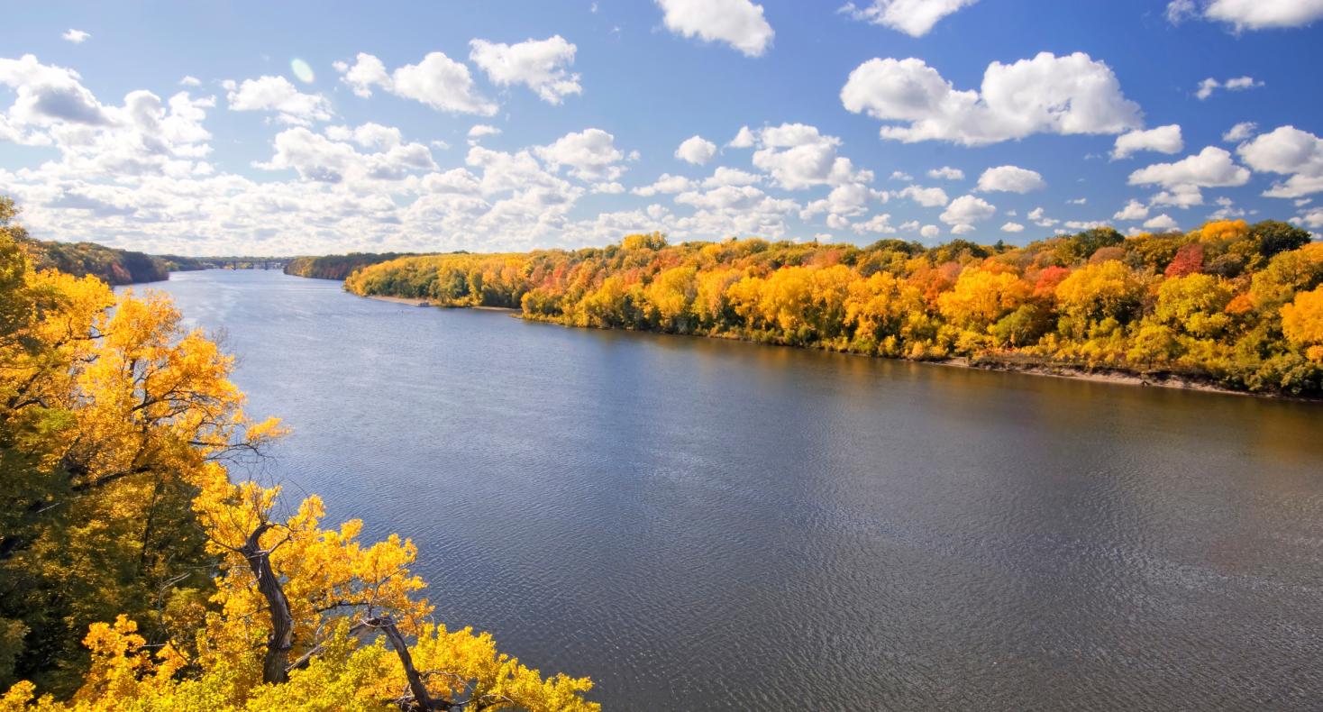 Mississippi River in Fall