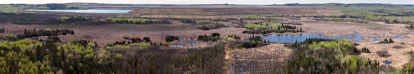 Arial photo of northeast Minnesota