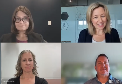 screen shot of 4 panelists