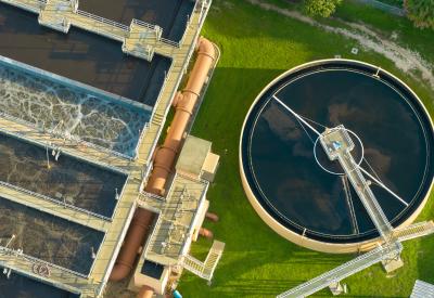 image of wastewater treatment plant