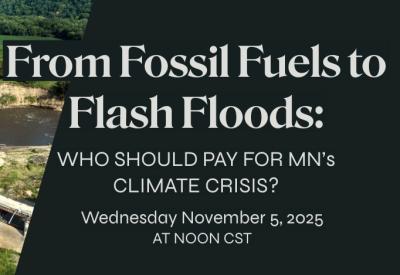 graphic with title of webinar and image of rapidan dam collapse