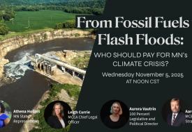 graphic with title of webinar and image of rapidan dam collapse