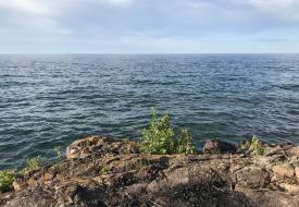 blue water, shoreline, lake superior