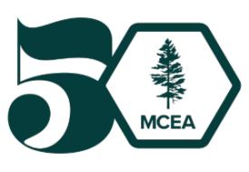 m c e a 50th logo