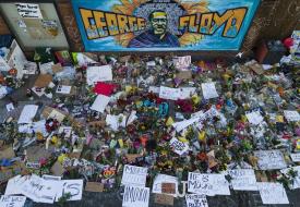 George Floyd Memorial  Credit: Aaron Levinsky, Star Tribune