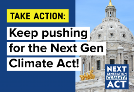 Take action: Keep pushing for the next gen climate act!