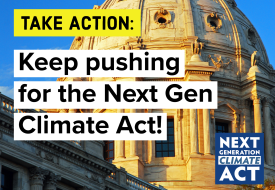 Take action: Keep pushing for the next gen climate act!