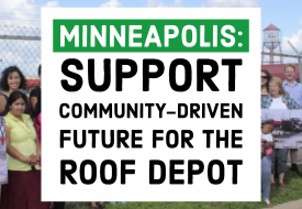 Minneapolis: Support Community-driven Future for the roof depot