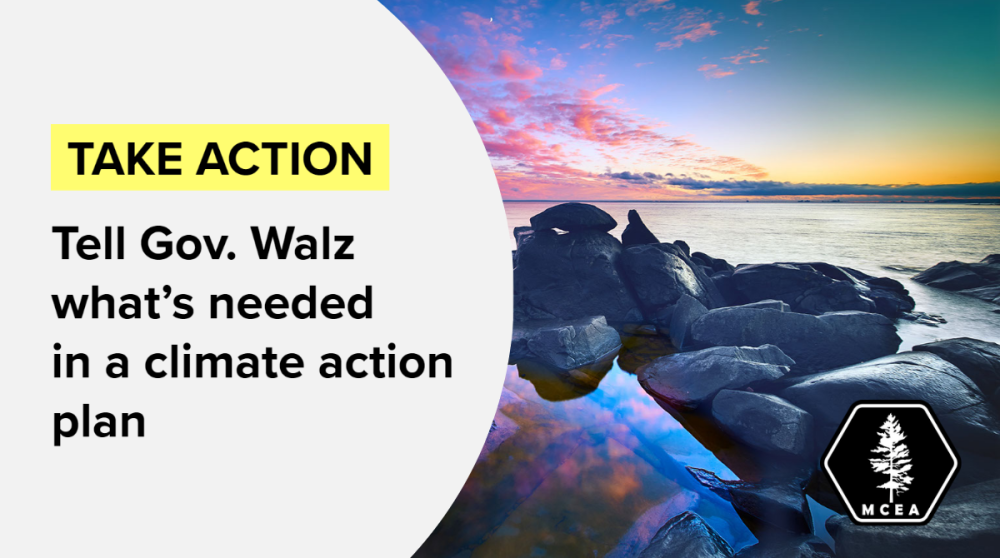 Take Action: Tell Gov. Walz what's needed in a climate action plan